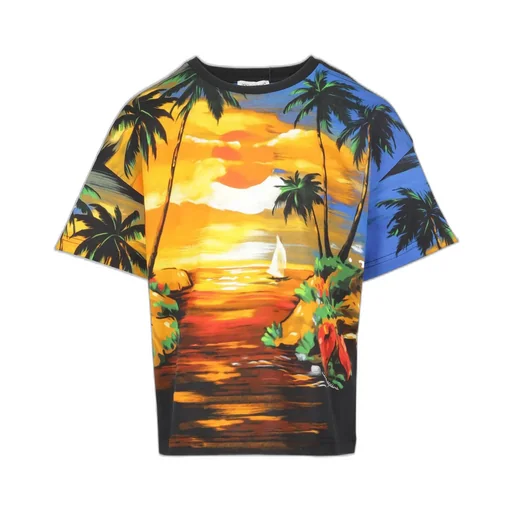 Dolce & Gabbana Kids Graphic Printed Crewneck T-Shirt