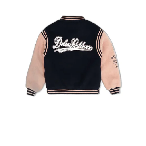 Dolce & Gabbana Kids Long Cloth Bomber Jacket