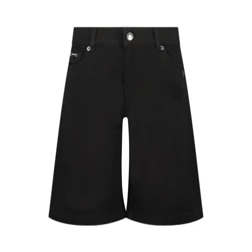 Dolce & Gabbana Kids Mid Rise Distressed Finish Shorts