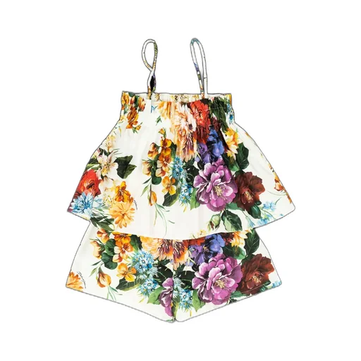 Dolce & Gabbana Kids Flower-Print Poplin Set