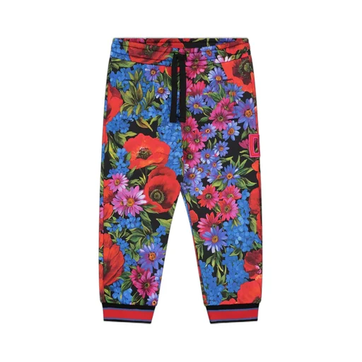 Dolce & Gabbana Kids Meadow Printed Drawstring Track Trousers