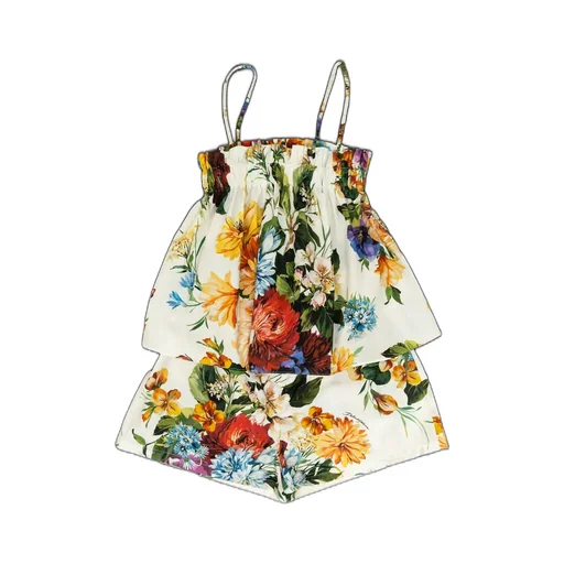 Dolce & Gabbana Kids Flower-Print Poplin Set