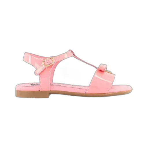 Dolce & Gabbana Kids Logo Plaque Open Toe Sandals