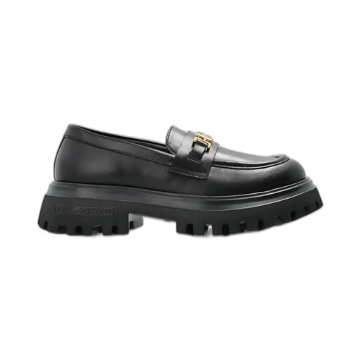 Dolce & Gabbana Kids Logo Plaque Loafers
