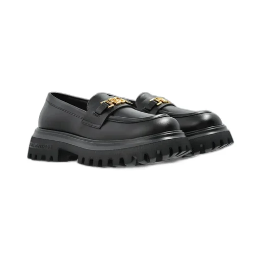 Dolce & Gabbana Kids Logo Plaque Loafers