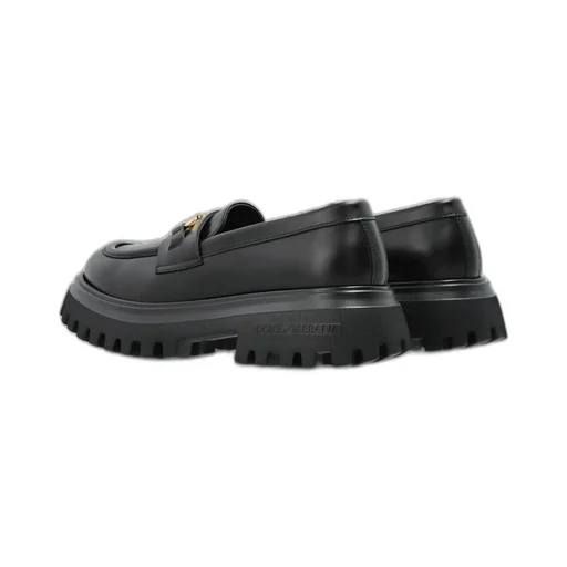 Dolce & Gabbana Kids Logo Plaque Loafers
