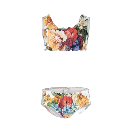 Dolce & Gabbana Kids Dolce & Gabbana Kids Flower-Print Bikini