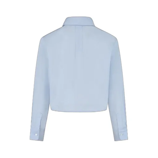 Dolce & Gabbana Kids Logo Patch Cropped Shirt
