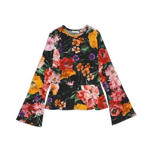 Dolce & Gabbana Kids Floral Printed Jersey T-Shirt