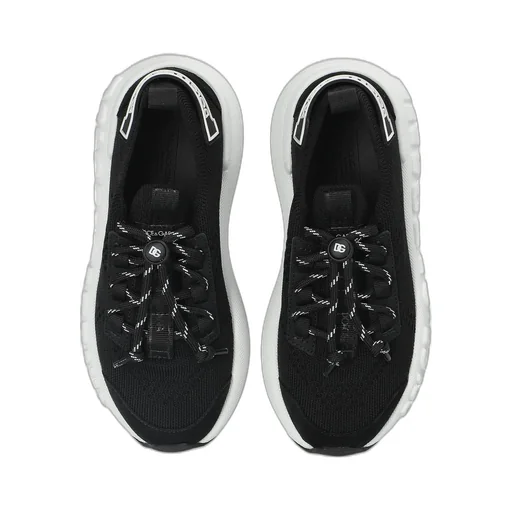 Dolce & Gabbana Kids Round-Toe Lace-Up Sneakers