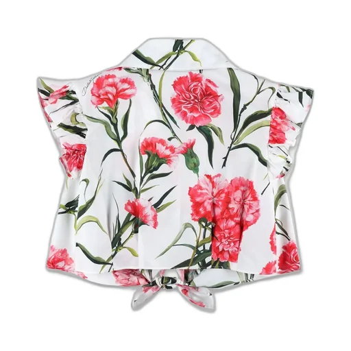 Dolce & Gabbana Kids Floral Printed Sleeveles Shirt