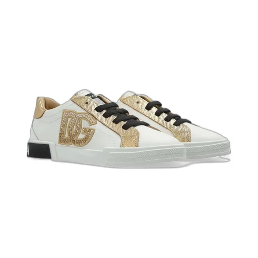 Dolce & Gabbana Kids Logo Embellished Sneakers