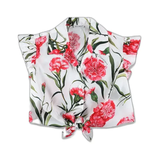 Dolce & Gabbana Kids Floral Printed Sleeveles Shirt