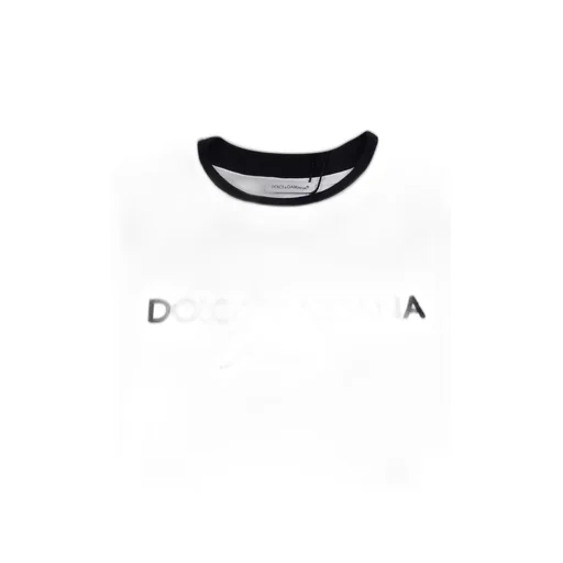 Dolce & Gabbana Kids Logo Embroidered Crewneck T-Shirt