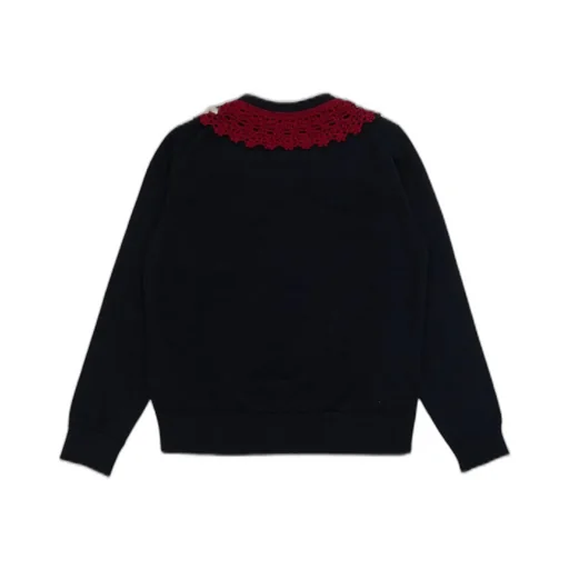 Dolce & Gabbana Kids Embroidered Crochet Cardigan