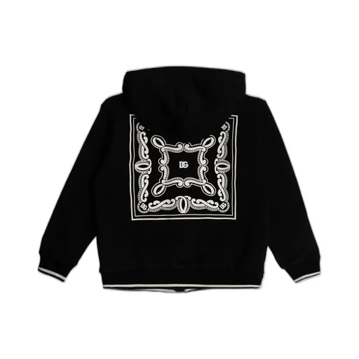 Dolce & Gabbana Kids Logo-Printed Zipped Hoodie