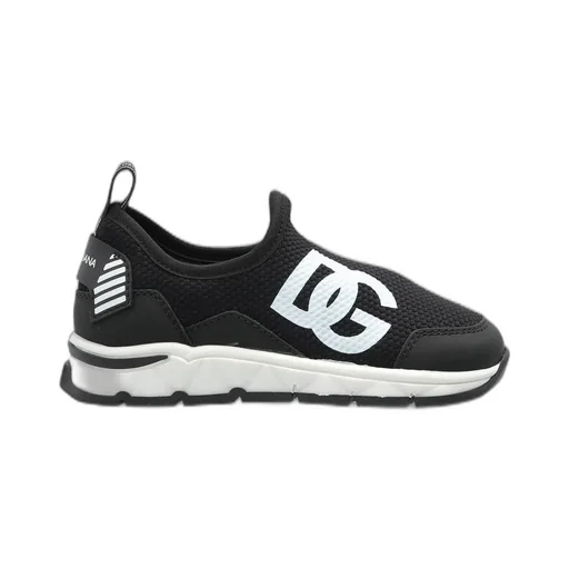 Dolce & Gabbana Kids Logo-Print Slip-On Sneakers