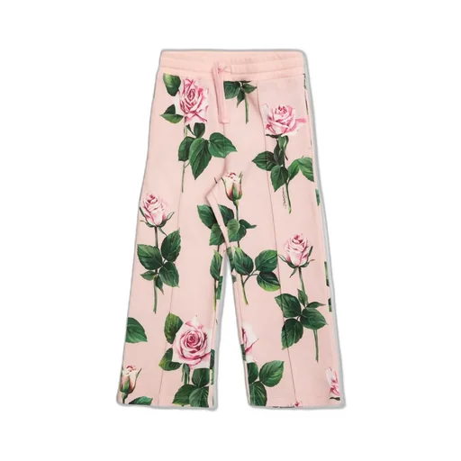 Dolce & Gabbana Kids Floral Pattern Trousers