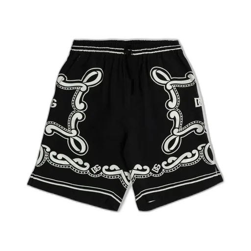 Dolce & Gabbana Kids Bandana-Printed Drawstring Shorts