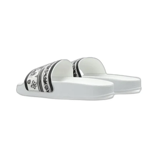 Dolce & Gabbana Kids Majolica-Printed Round Open Toe Slides