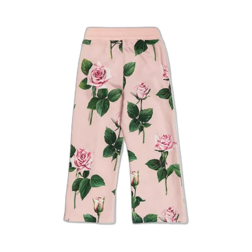 Dolce & Gabbana Kids Floral Pattern Trousers
