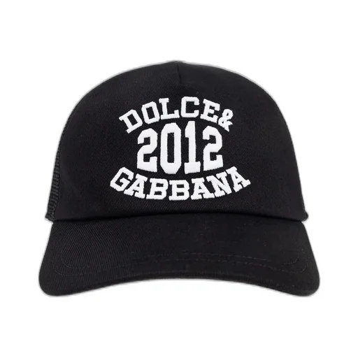 Dolce & Gabbana Kids Twill Meshed Logo Embroidered Baseball Hat