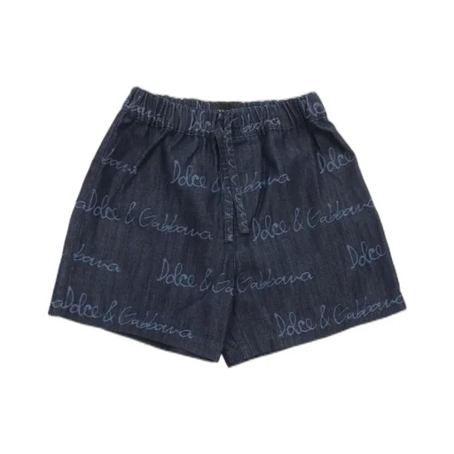 Dolce & Gabbana Kids Logo Printed Denim Shorts