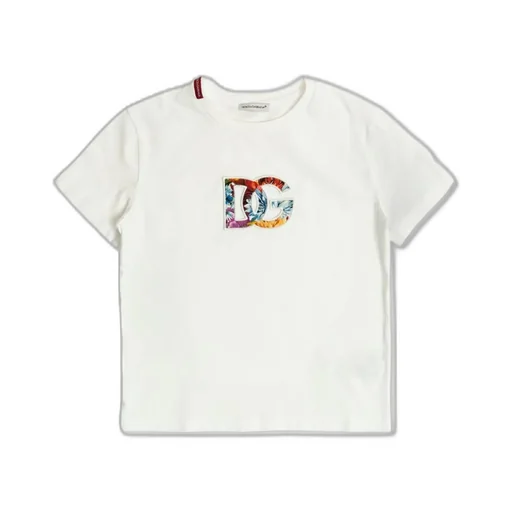 Dolce & Gabbana Kids Dg Patch Jersey Short Sleeve T-Shirt