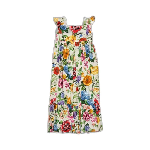 Dolce & Gabbana Kids Floral Print Poplin Dress