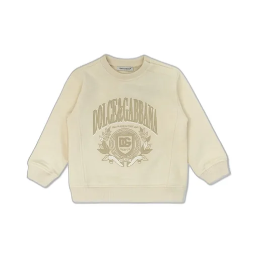 Dolce & Gabbana Kids Logo Printed Round-Neck Sweatshirt