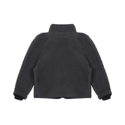 Dolce & Gabbana Kids Branded Tag Faux Fur Jacket