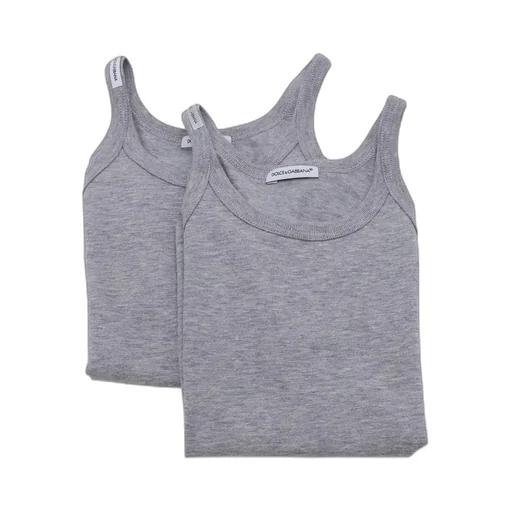 Dolce & Gabbana Kids Short-Sleeved Two-Pack Jersey Vest