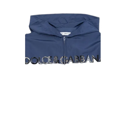 Dolce & Gabbana Kids K-Way Logo Printed Zipped Jacket