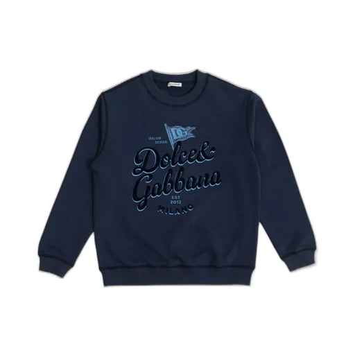 Dolce & Gabbana Kids Logo Round-Neck Sweatshirt