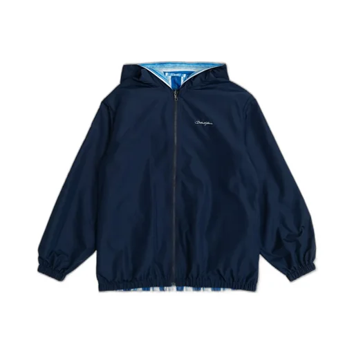 Dolce & Gabbana Kids Logo-Embroidered Hooded Jacket