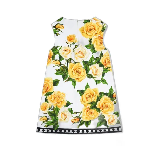 Dolce & Gabbana Kids Rose-Printed Sleeveless Dress