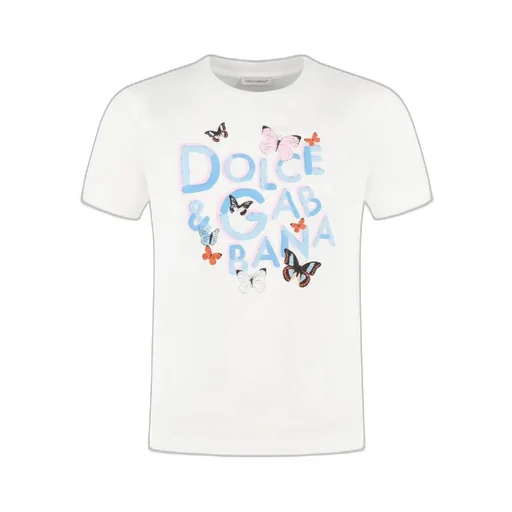 Dolce & Gabbana Kids Butterfly Printed Jersey T-Shirt