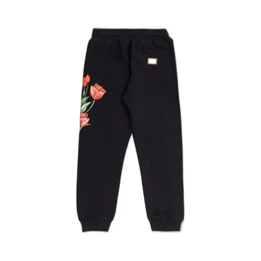 Dolce & Gabbana Kids Floral Printed Jersey Jogging Pants
