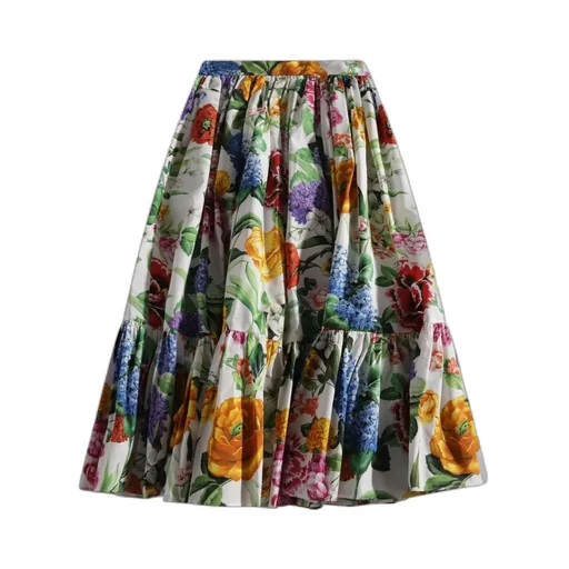Dolce & Gabbana Kids Floral Printed Skirt