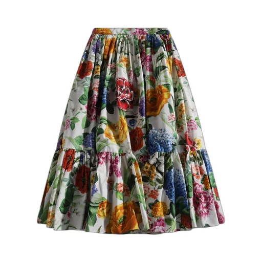 Dolce & Gabbana Kids Floral Printed Skirt