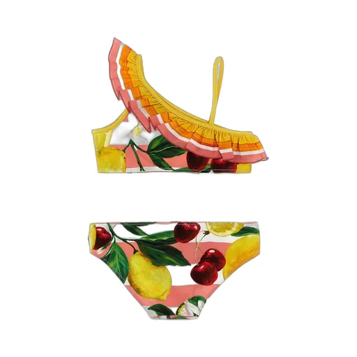 Dolce & Gabbana Kids Floral-Printed Two-Piece Bikini Set