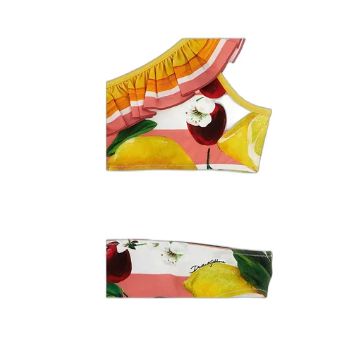 Dolce & Gabbana Kids Floral-Printed Two-Piece Bikini Set