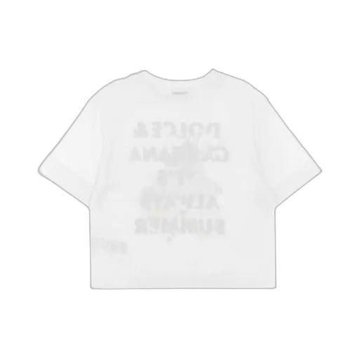 Dolce & Gabbana Kids Logo Printed Crewneck T-Shirt