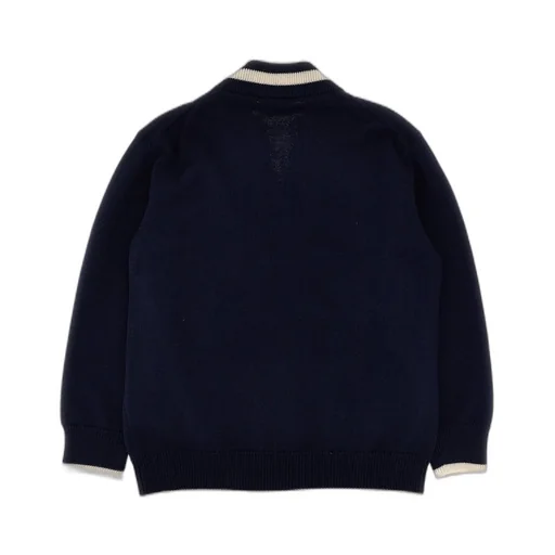 Dolce & Gabbana Kids Logo Patch Knitted Cardigan