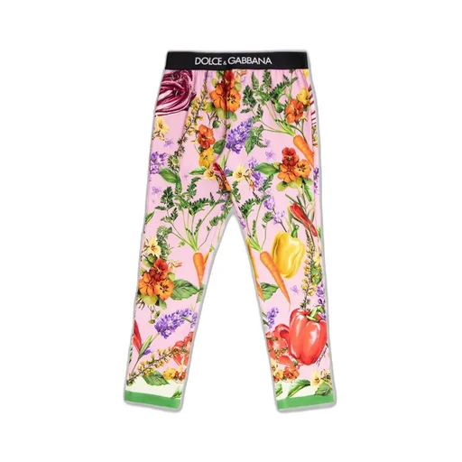 Dolce & Gabbana Kids Graphic Printed Trousers