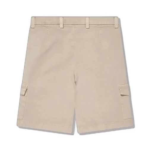 Dolce & Gabbana Kids Logo Patch Stretched Gabardine Shorts