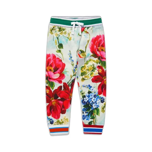 Dolce & Gabbana Kids Garden-Printed Drawstring Track Pants
