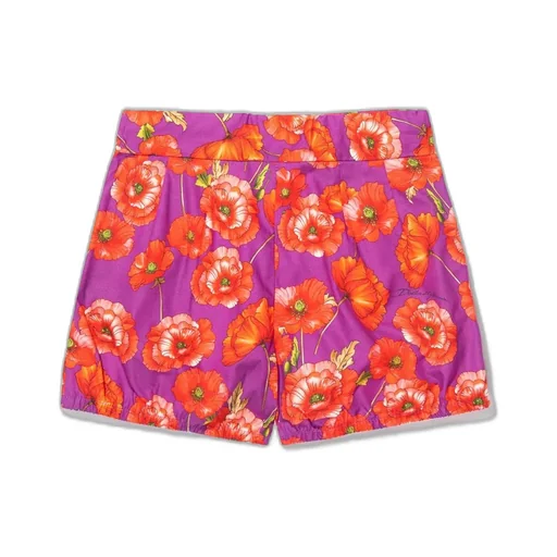 Dolce & Gabbana Kids Poppy-Print Poplin Shorts