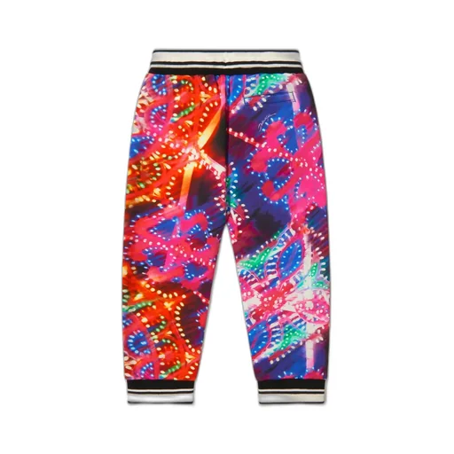 Dolce & Gabbana Kids Luminarie Graphic-Printed Drawstring Trousers