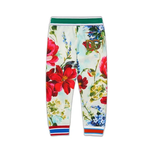 Dolce & Gabbana Kids Garden-Printed Drawstring Track Pants